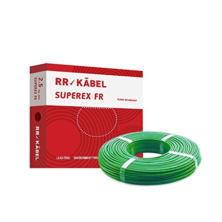 RR Superex FR 0.75 Sqmm 90 Mtrs Green