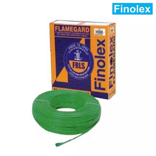 Finolex FR-LSH Wires 4 Sqmm Green 90 Mtrs