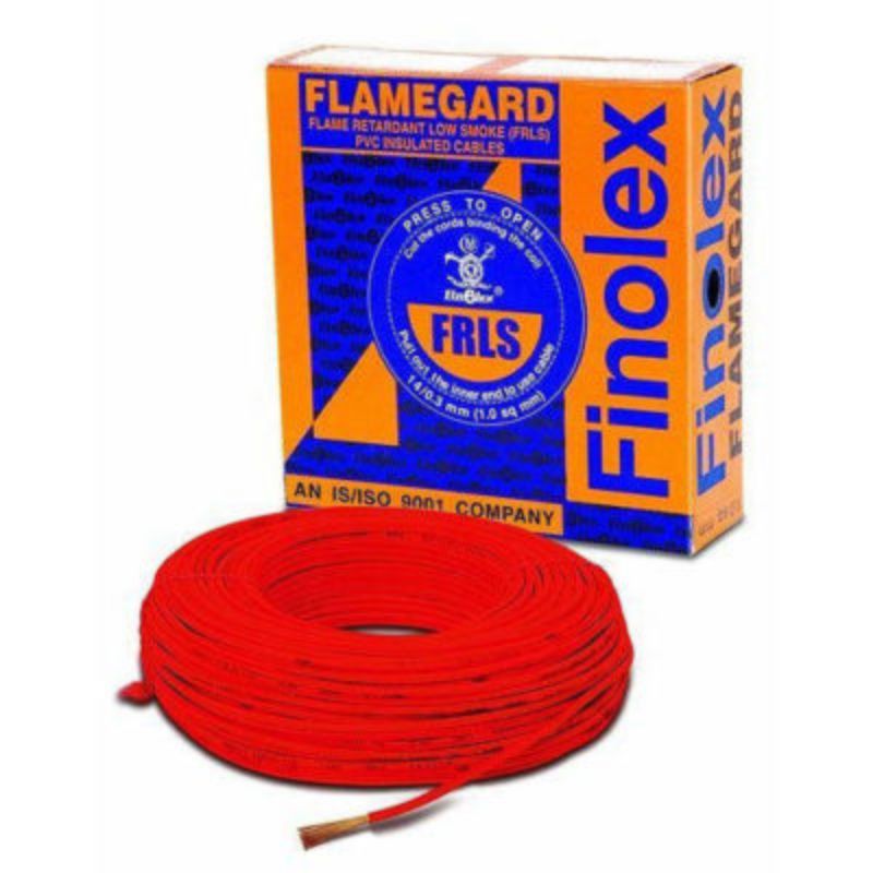 Finolex FR-LSH Wires 4 Sqmm Red 90 Mtrs