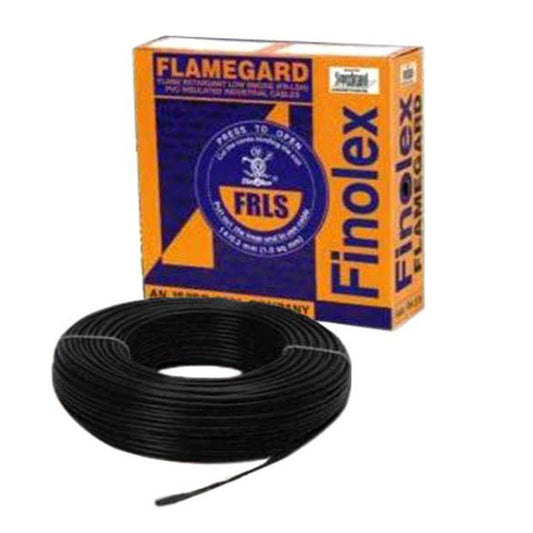 Finolex FR-LSH Wires 6 Sqmm Black 90 Mtrs