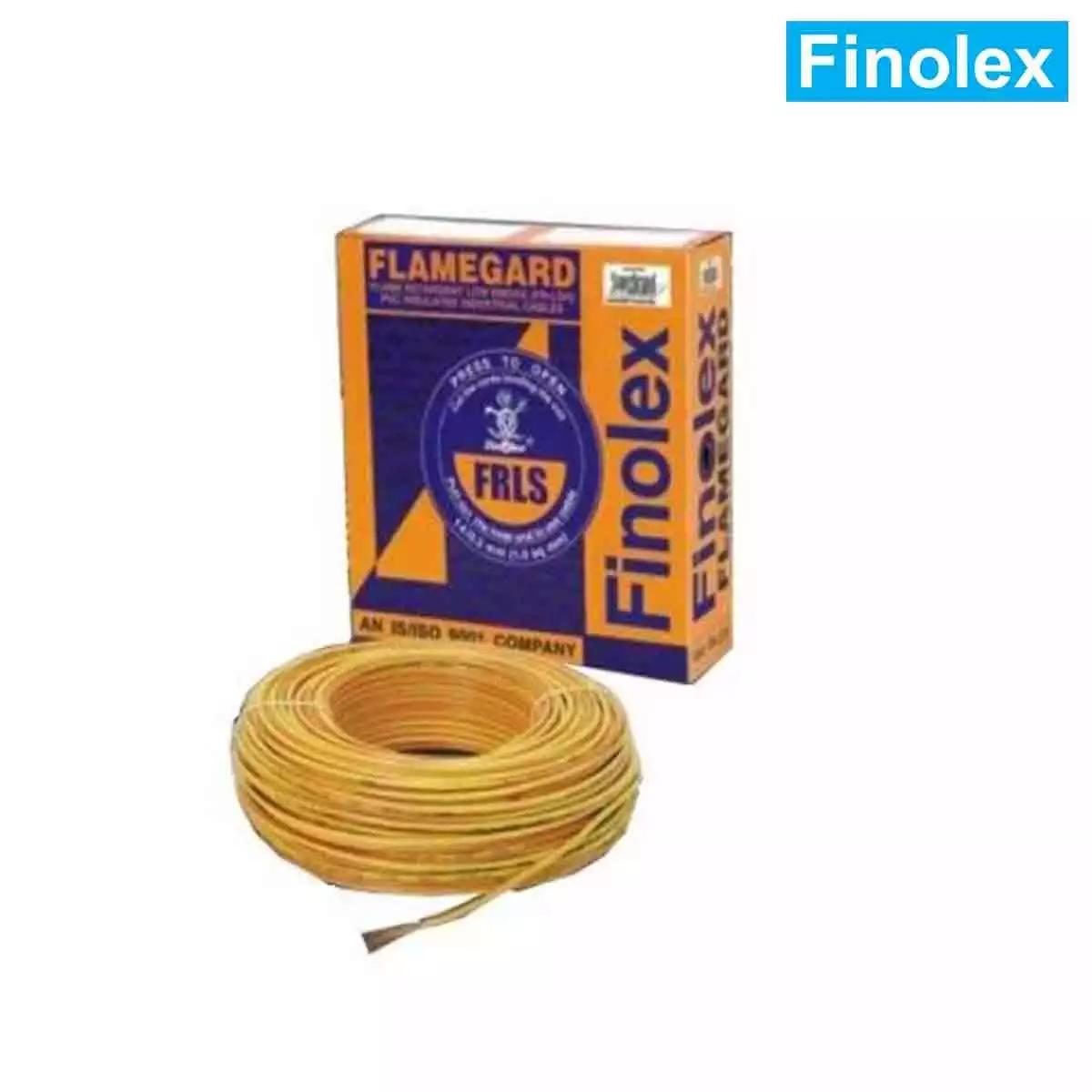 Finolex FR-LSH Wires 6 Sqmm Yellow 45 Mtrs