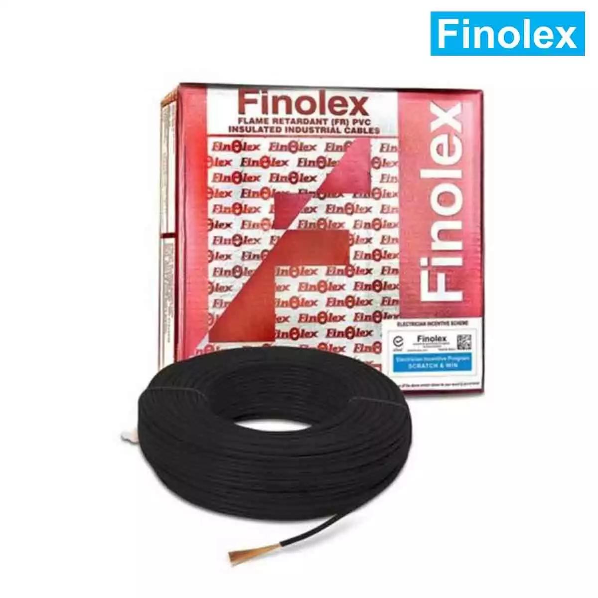 Finolex FR PVC Wires 1 Sqmm Black Gold Pack 90 Mtrs