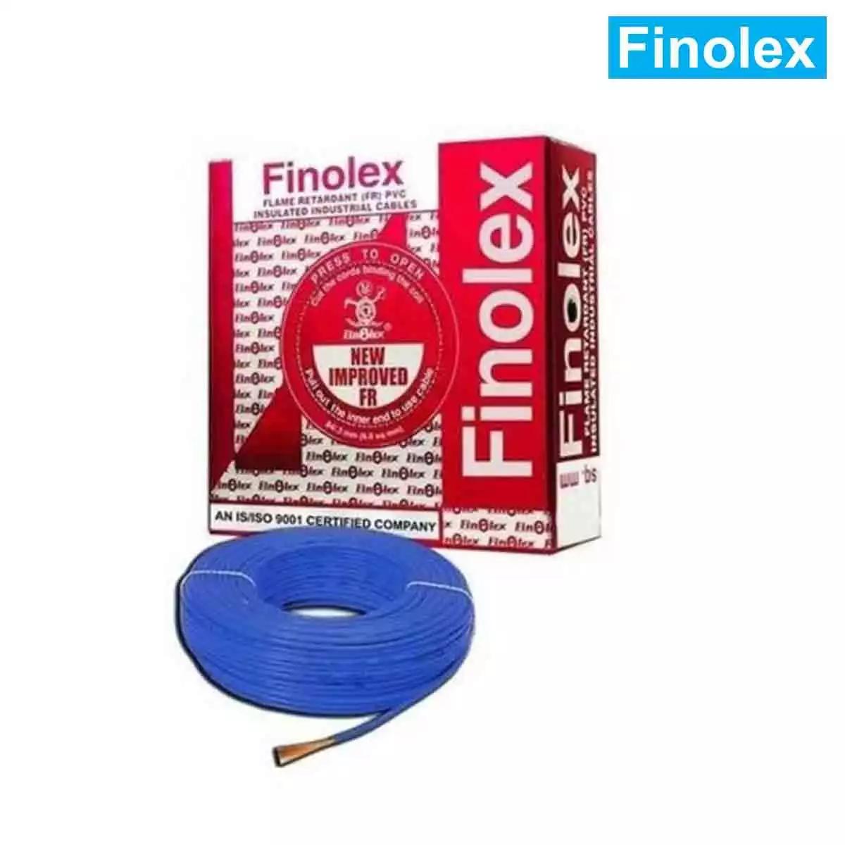 Finolex FR PVC Wires 1 Sqmm Blue Gold Pack 90 Mtrs