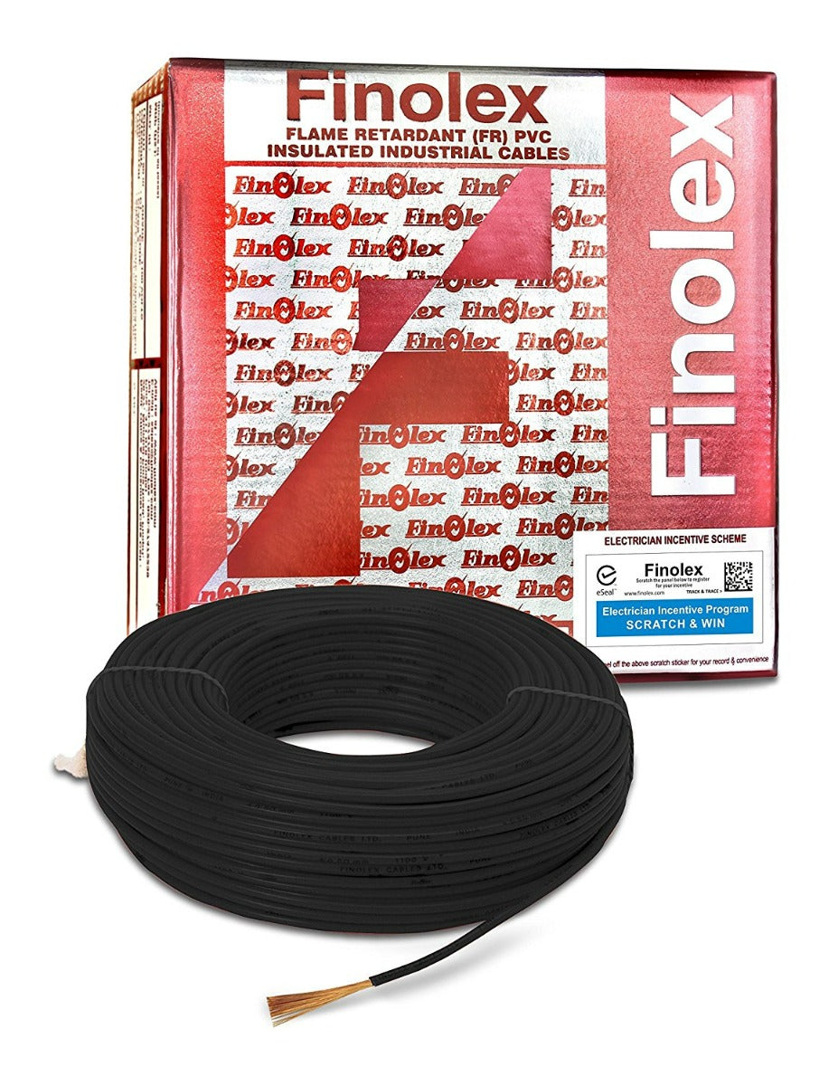 Finolex Flexible Cables Single Core Yellow 10 Sqmm 100 Mtrs