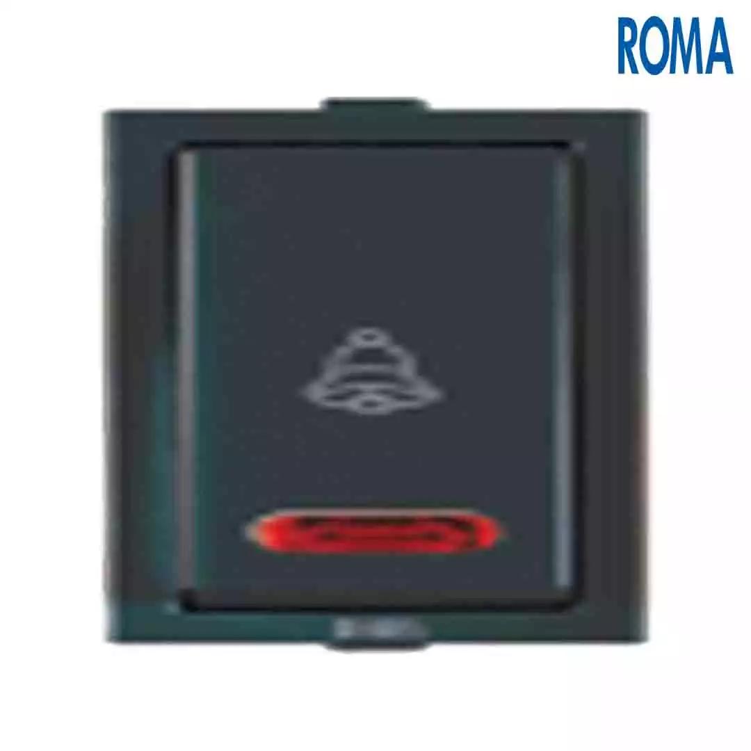 Anchor Panasonic Roma Classic 10A Bell Push With Neon Black