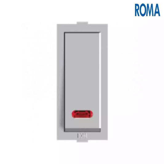 Anchor Panasonic Roma Classic 20A 1 Way Switch With Neon Silver