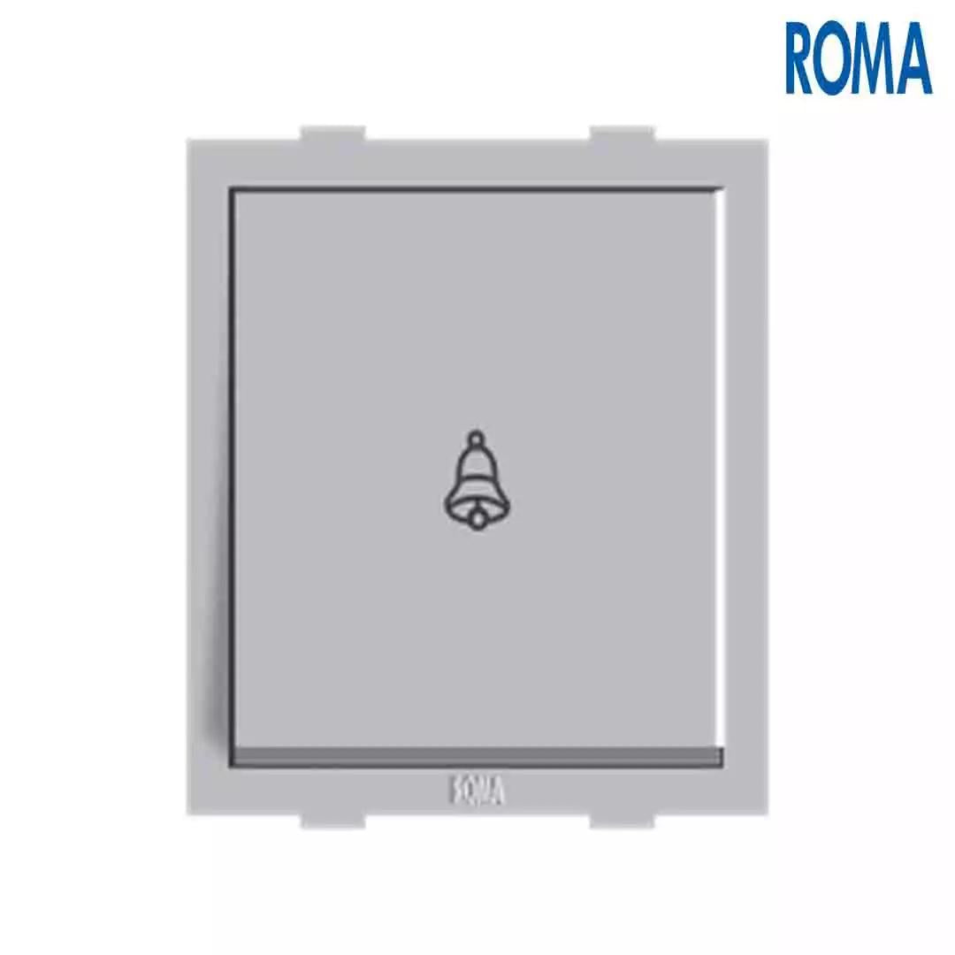 Anchor Panasonic Roma Classic 10A Bell Push 2M Silver