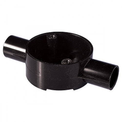 PRECISION 25mm 2-WAY Junction Box  (BLACK)