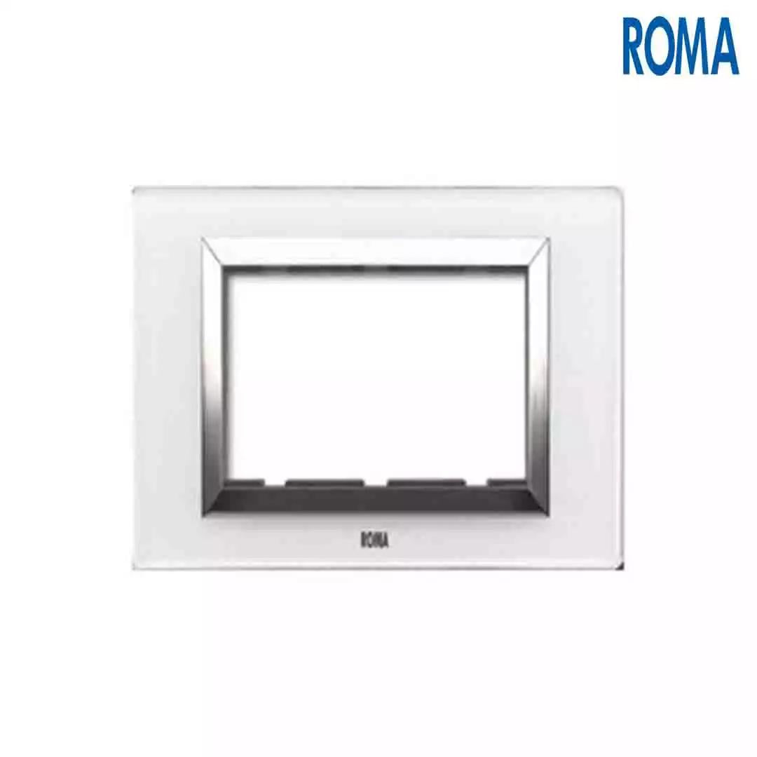 Anchor Panasonic Roma Classic Vetro Glass Plates Pure white 1 Module