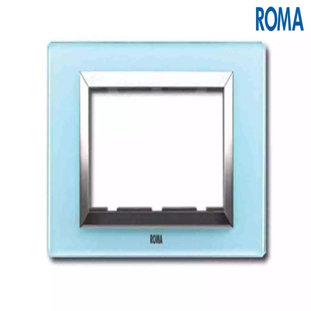 Anchor Panasonic Roma Classic Vetro Glass plates Aqua Blue 2 Module