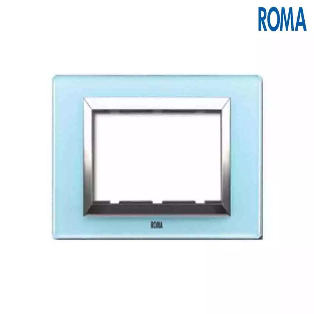 Anchor Panasonic Roma Classic Vetro Glass plates Pure white 18 Module