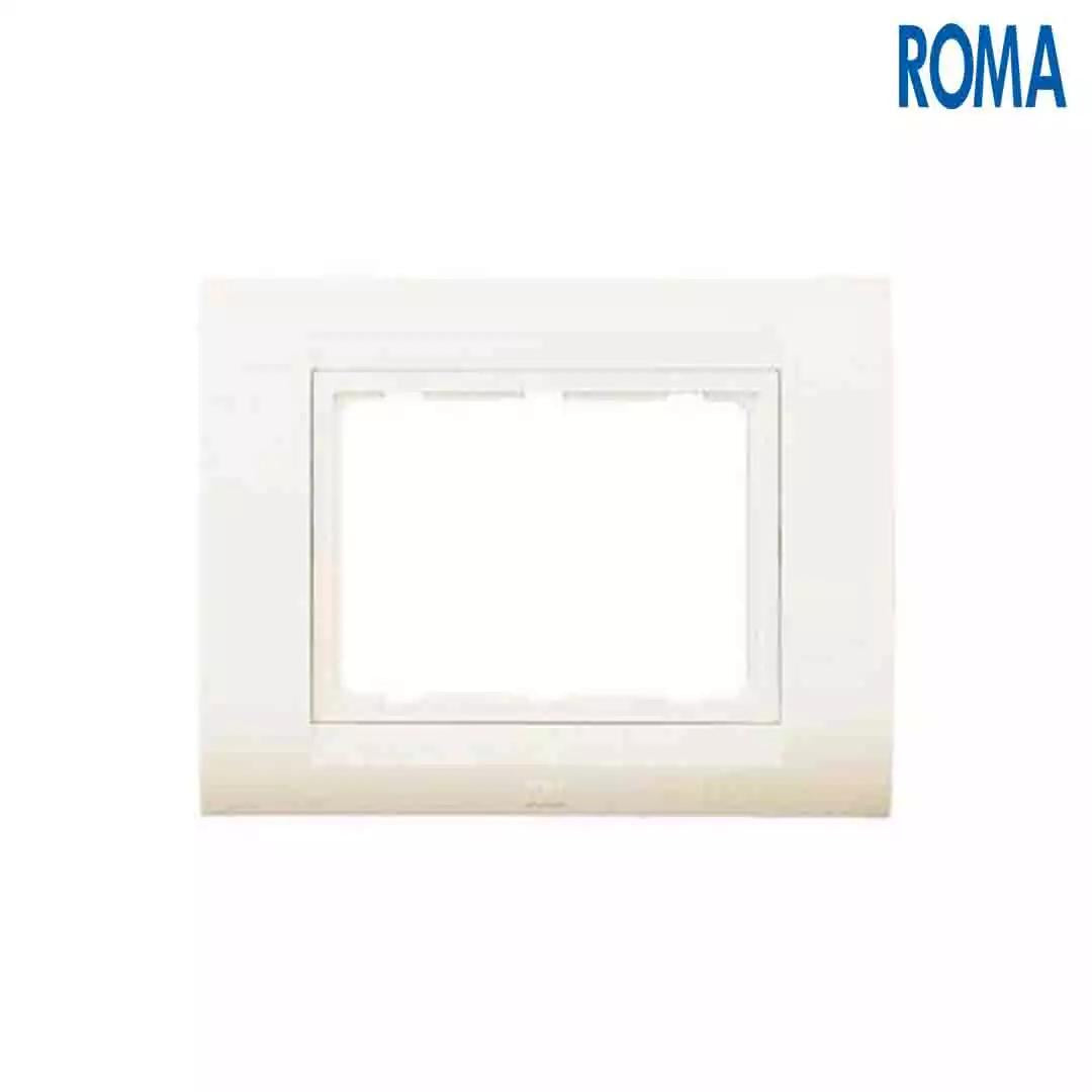 Anchor Panasonic Roma Classic Tressa Solid Plates White 18 Module