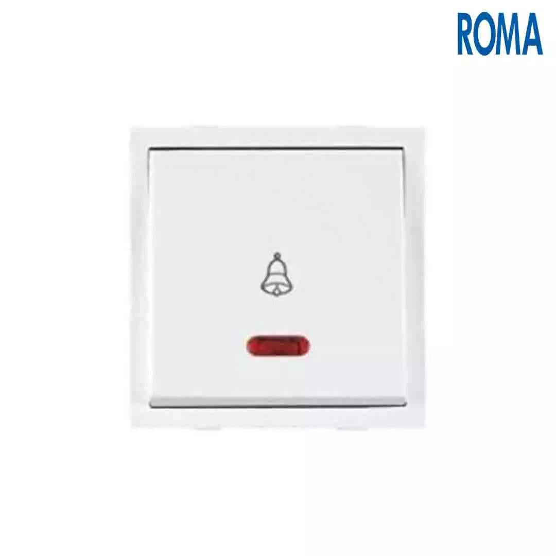 Anchor Panasonic Roma Classic 10A Bell Push With Neon 2M