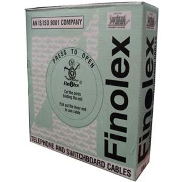 Finolex Telephone Wires 0.4 mm dia 2 pair Grey 90 Mtrs