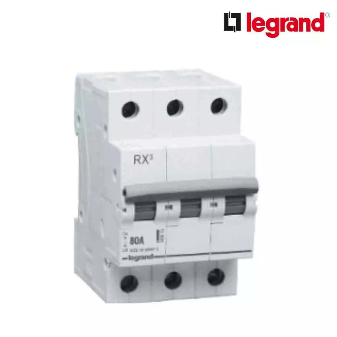 Legrand RX3 40 A MCB Isolator Triple pole Isolators White