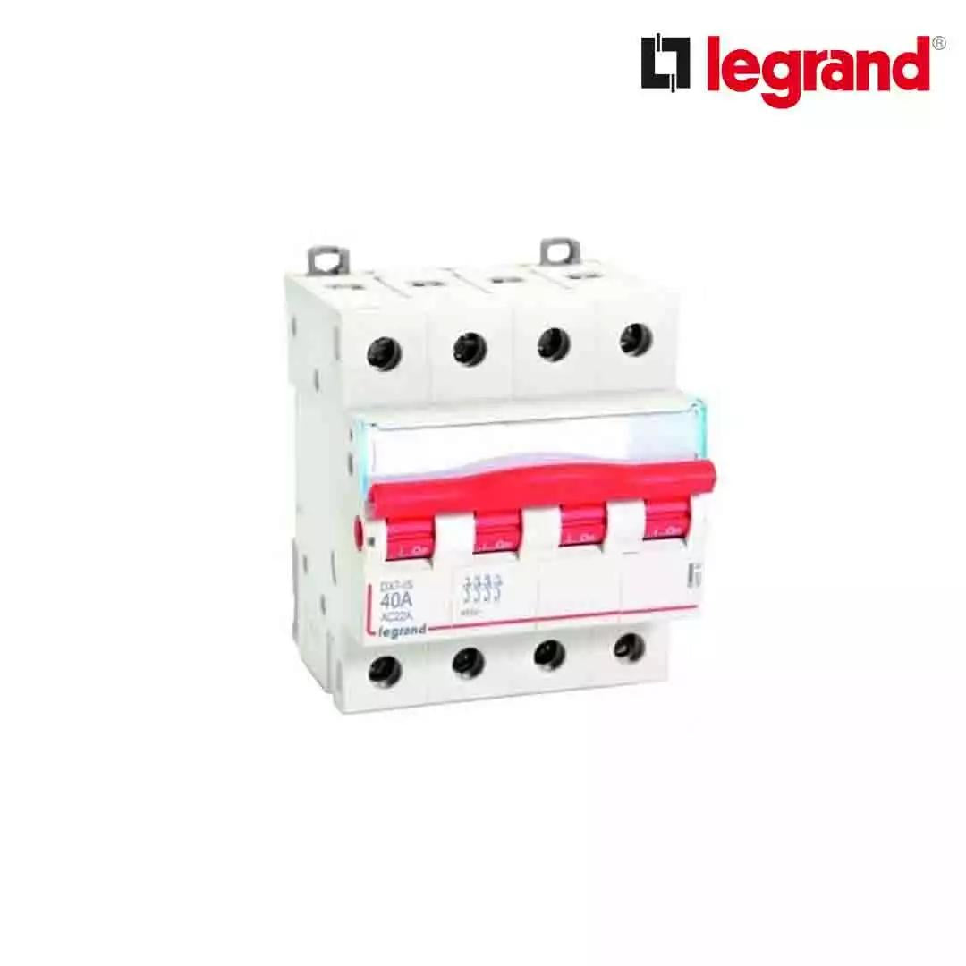 Legrand DX3 40 A MCB Isolator FP Isolators White