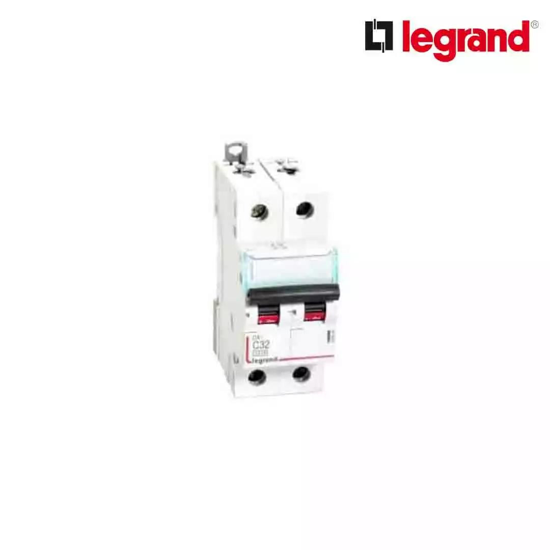 Legrand DX3 16 A MCB Double Pole C curve White