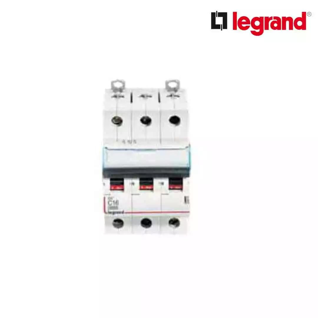 Legrand DX3 6 A MCB Triple Pole C curve White