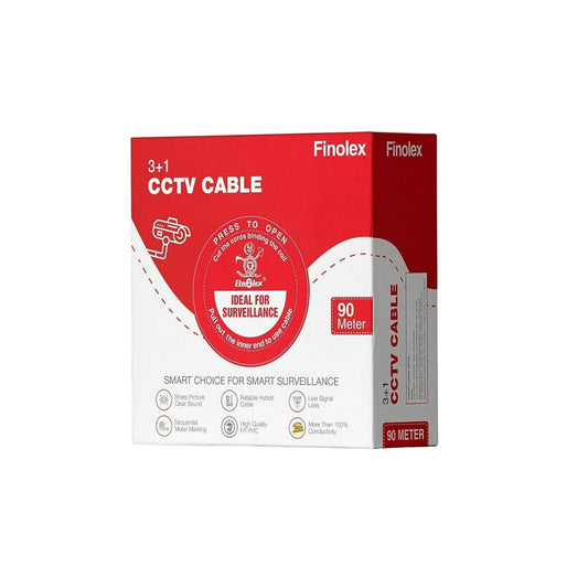 Finolex CCTV Cables 3+1 White 90 Mtrs