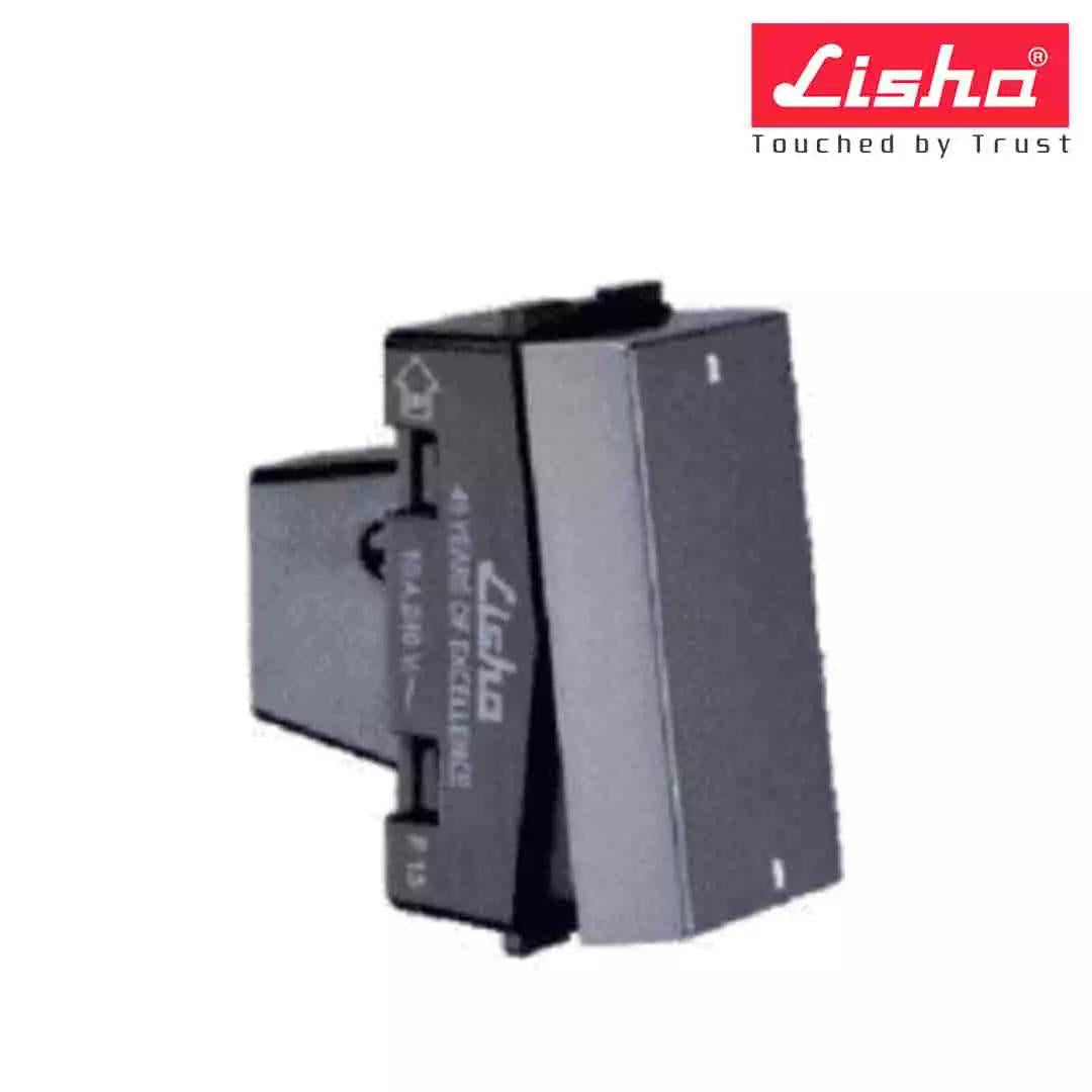 Lisha Special 7 10A 2 Way Switch 1 M Graphite Grey