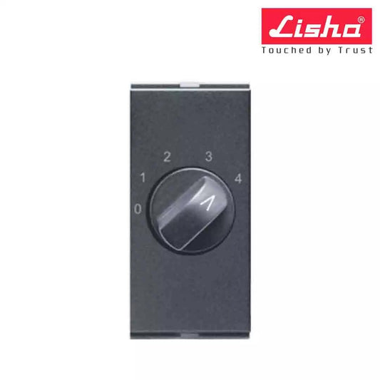 Lisha Special 7 4 Step Fan Regulator 1 M Graphite Grey