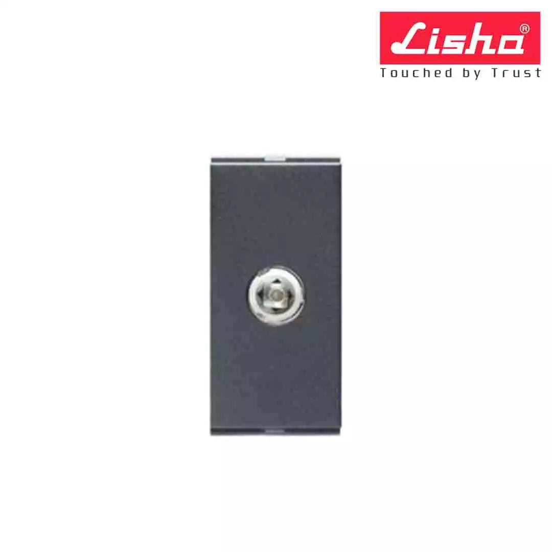 Lisha Special 7 TV Antenna Socket 1 M Graphite Grey