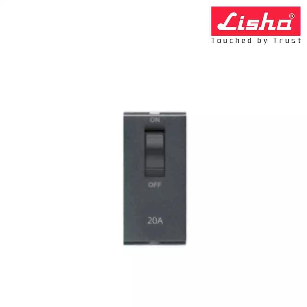 Lisha C 20A SP MCB 1 M Graphite Grey