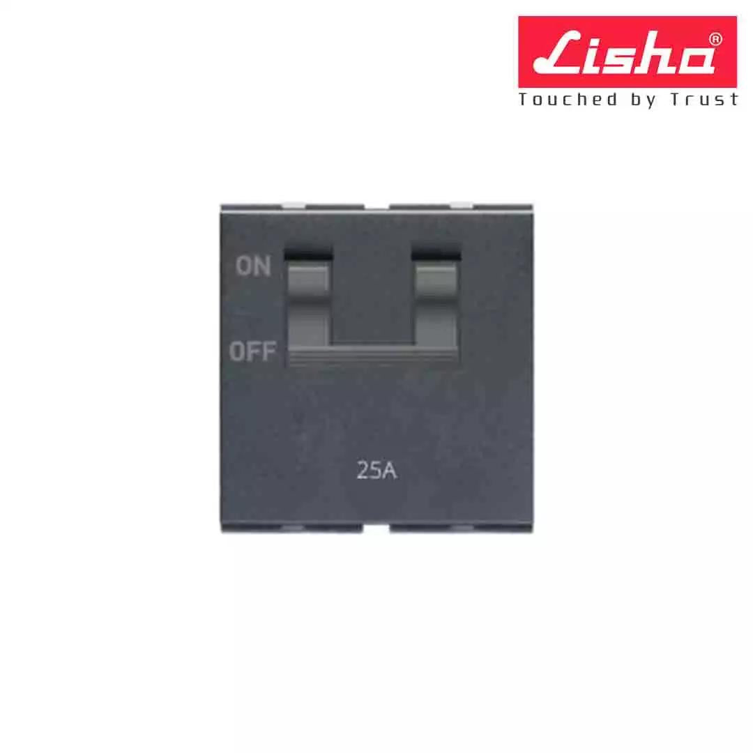 Lisha C 25 A DP MCB 2 M Graphite Grey