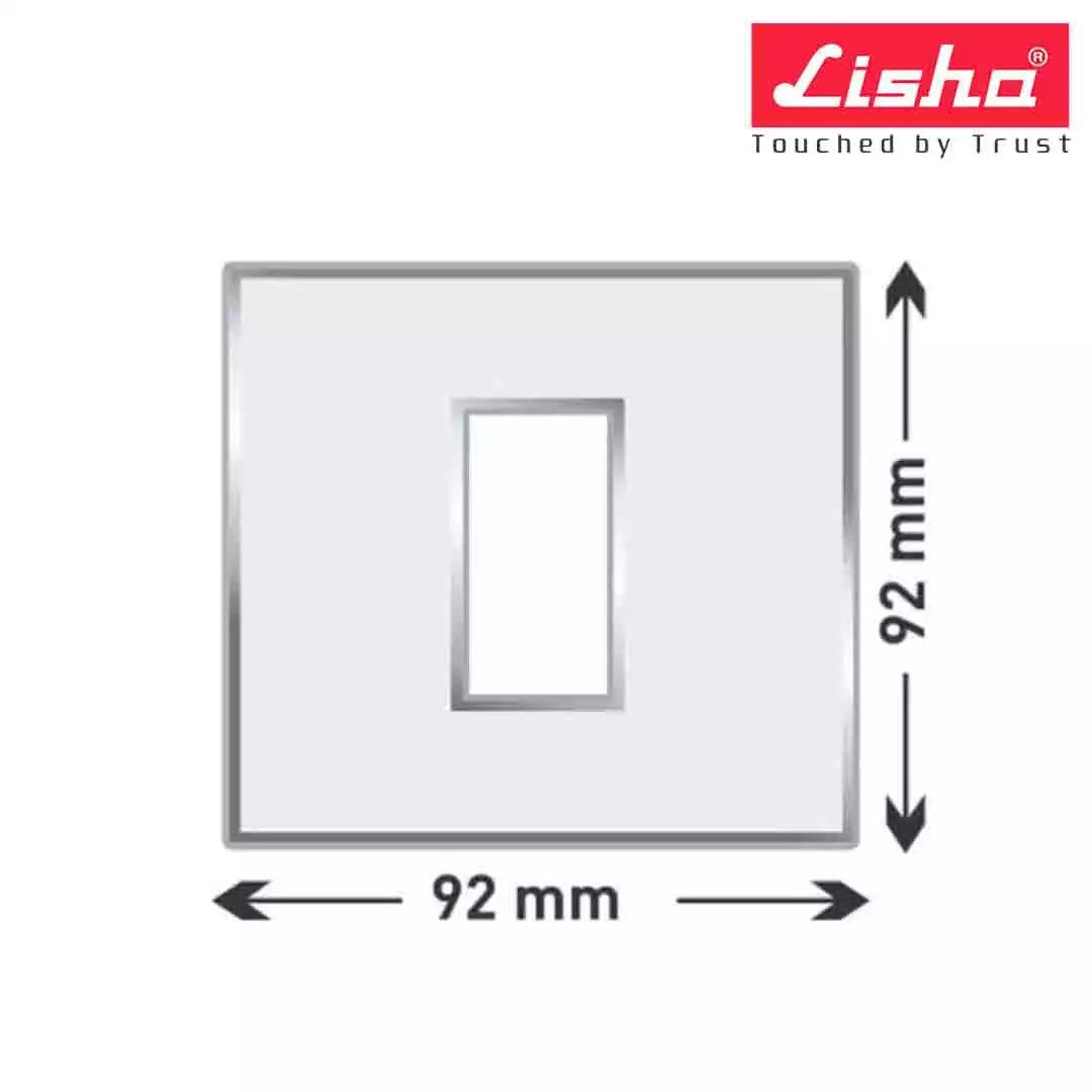 Lisha Turbo Cover Plates With Support Frames 1 M Almond Wood