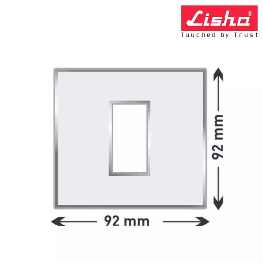 Lisha Turbo Cover Plates With Support Frames 1 M Glossy Classic White