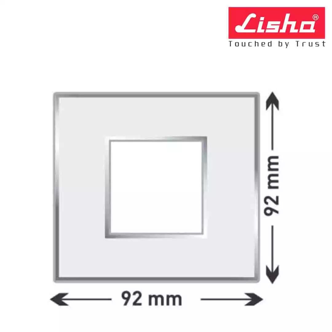 Lisha Turbo Cover Plates With Support Frames 2 M Glossy Classic White