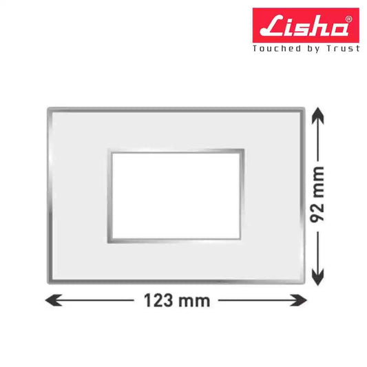 Lisha Turbo Cover Plates With Support Frames 3 M Almond Wood