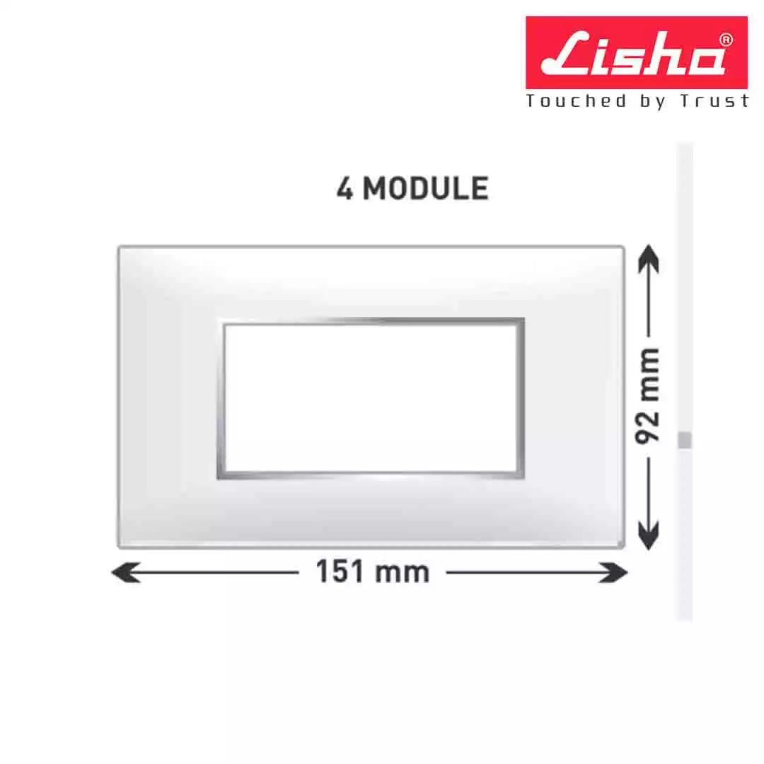 Lisha Turbo Cover Plates With Support Frames 4 M Almond Wood