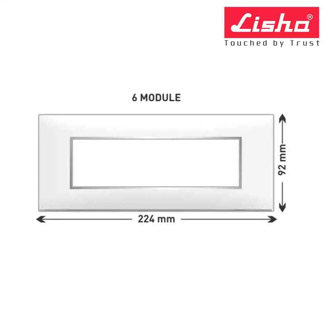 Lisha Turbo Cover Plates With Support Frames 6 M Almond Wood