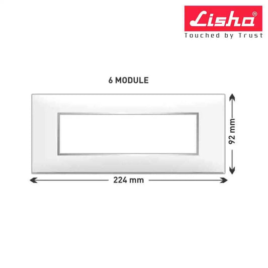 Lisha Turbo Cover Plates With Support Frames 6 M Almond Wood