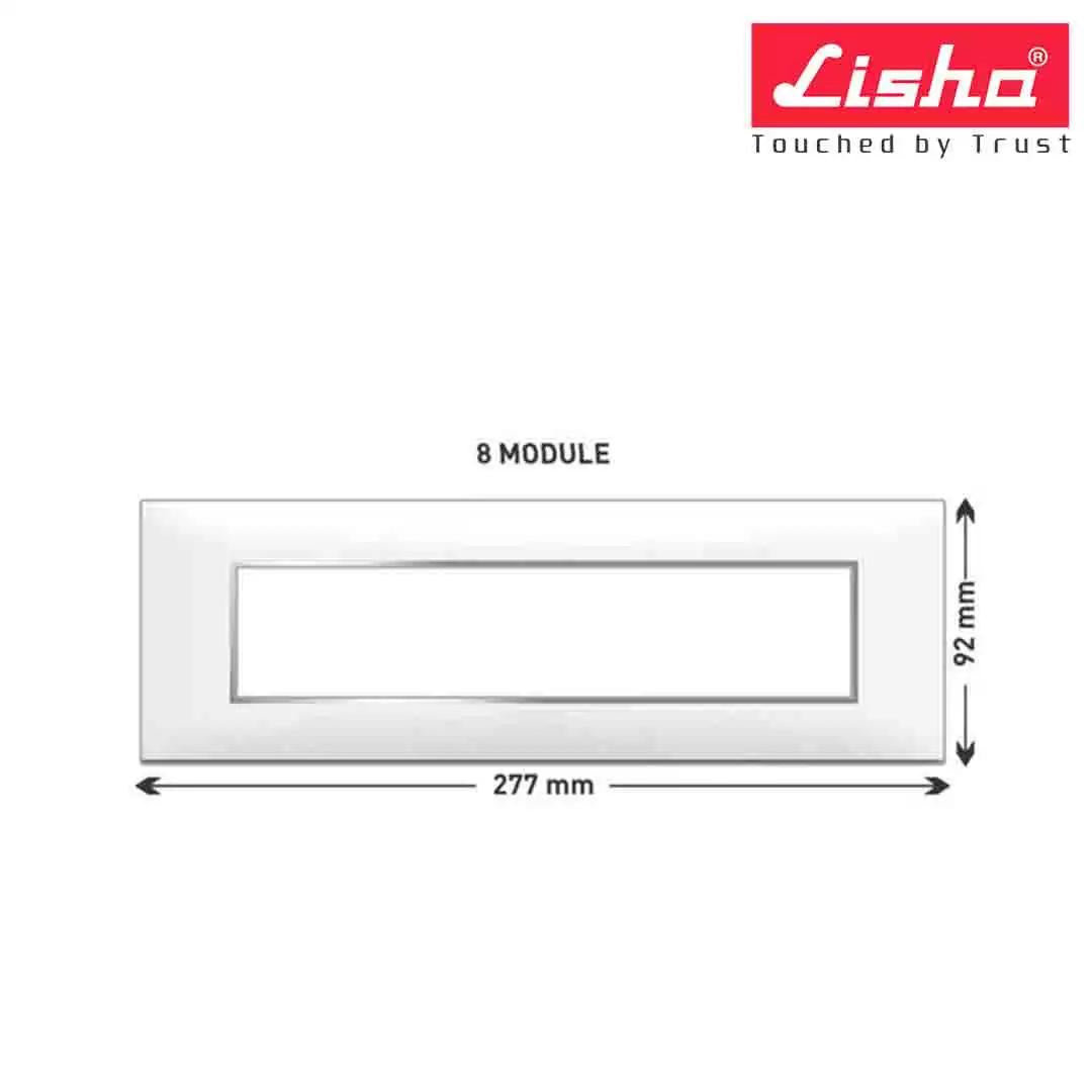 Lisha Turbo Cover Plates With Support Frames 8 M Almond Wood