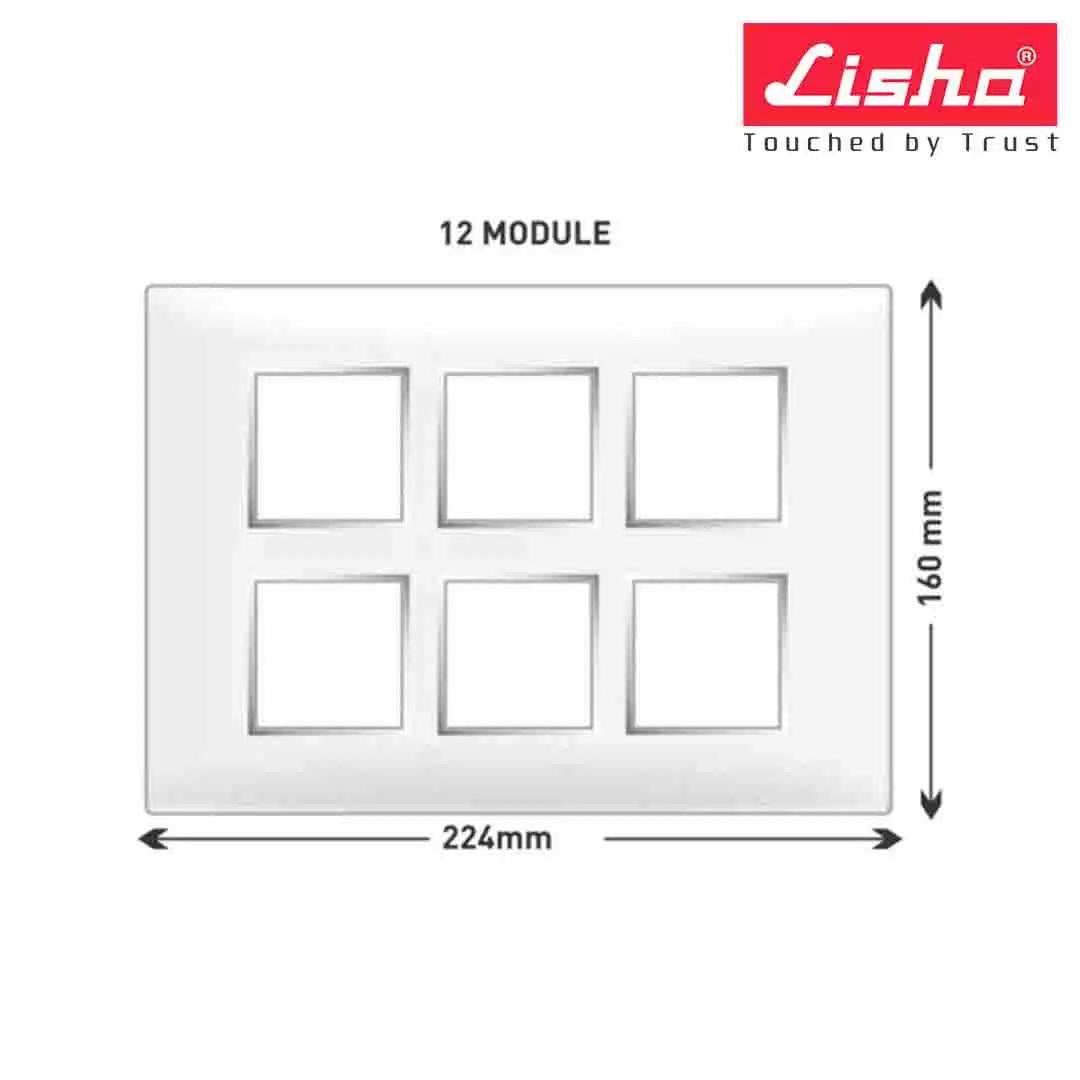 Lisha Turbo Cover Plates With Support Frames 12 M Almond Wood