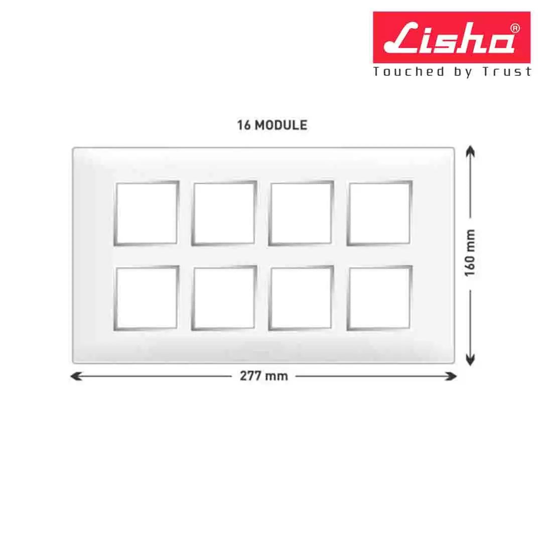 Lisha Turbo Cover Plates With Support Frames 16 M Almond Wood