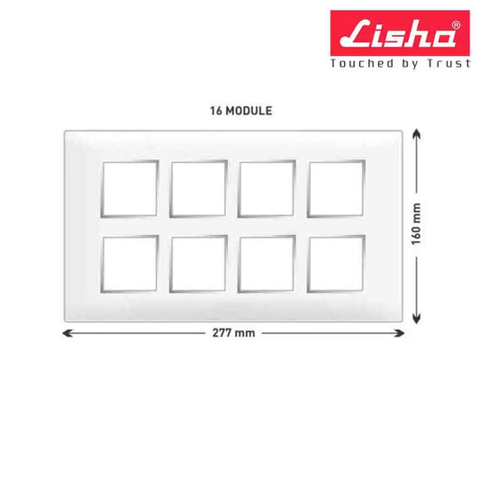 Lisha Turbo Cover Plates With Support Frames 16 M Almond Wood