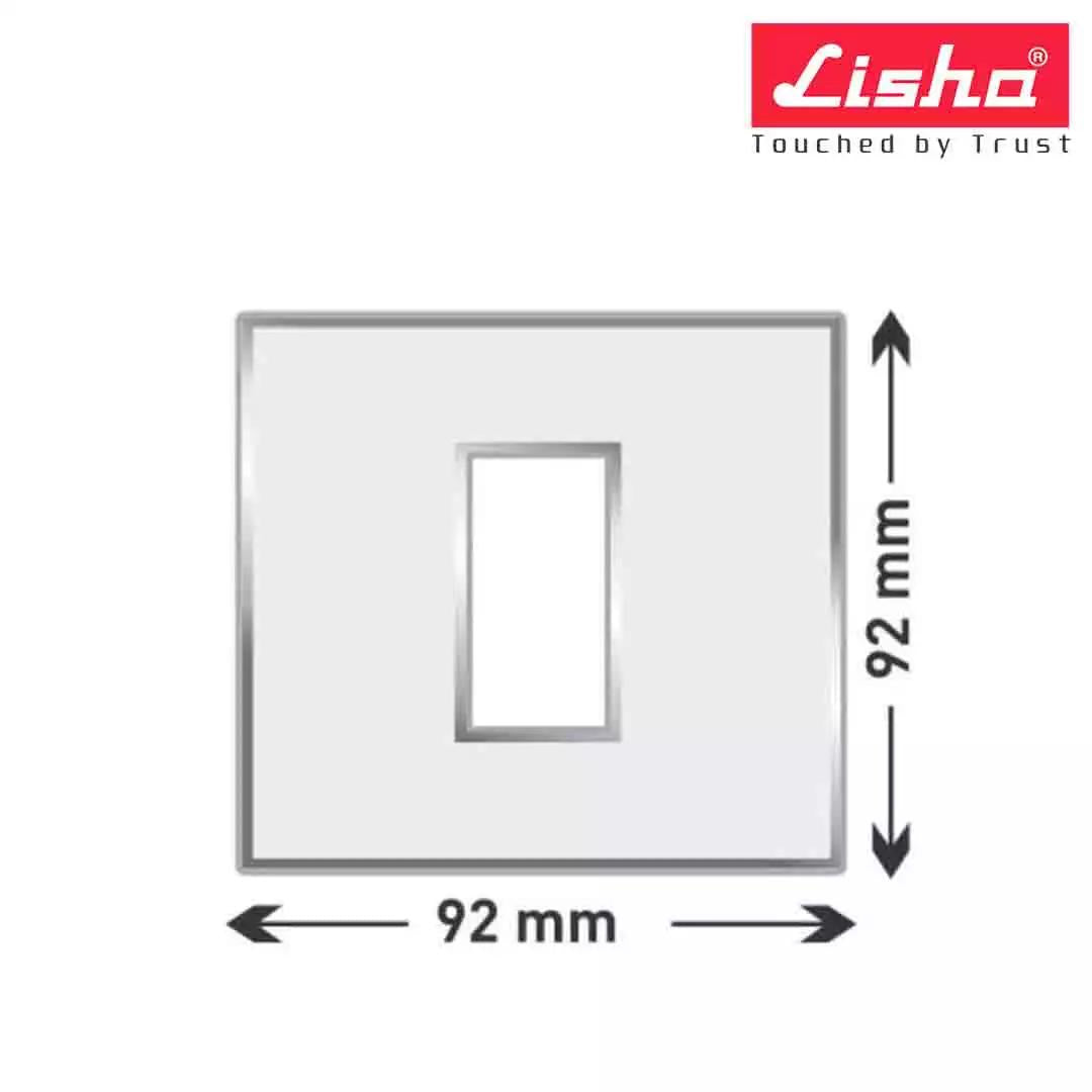 Lisha Platina Cover Plates With Support Frames 1 M Black Oak