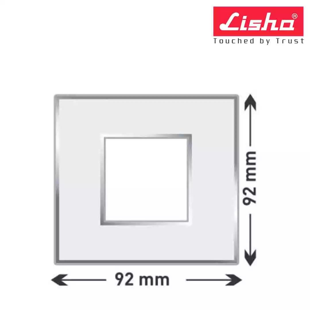 Lisha Platina Cover Plates With Support Frames 2 M Almond Wood