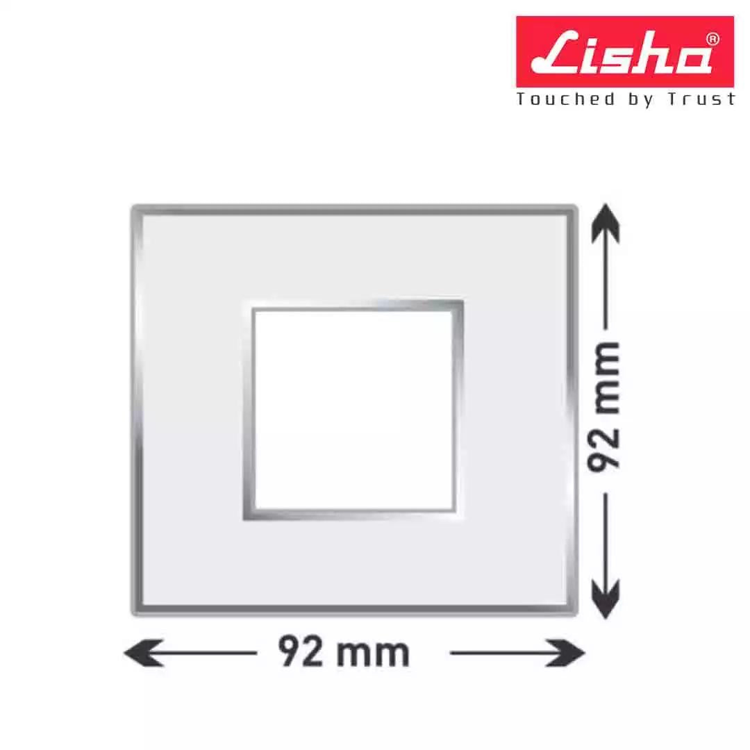 Lisha Platina Cover Plates With Support Frames 2 M Black Oak