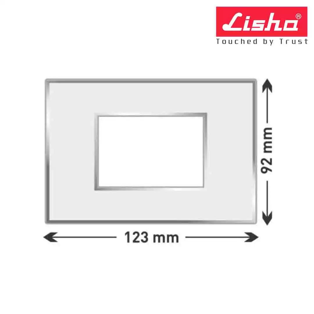 Lisha Platina Cover Plates With Support Frames 3 M Black Oak