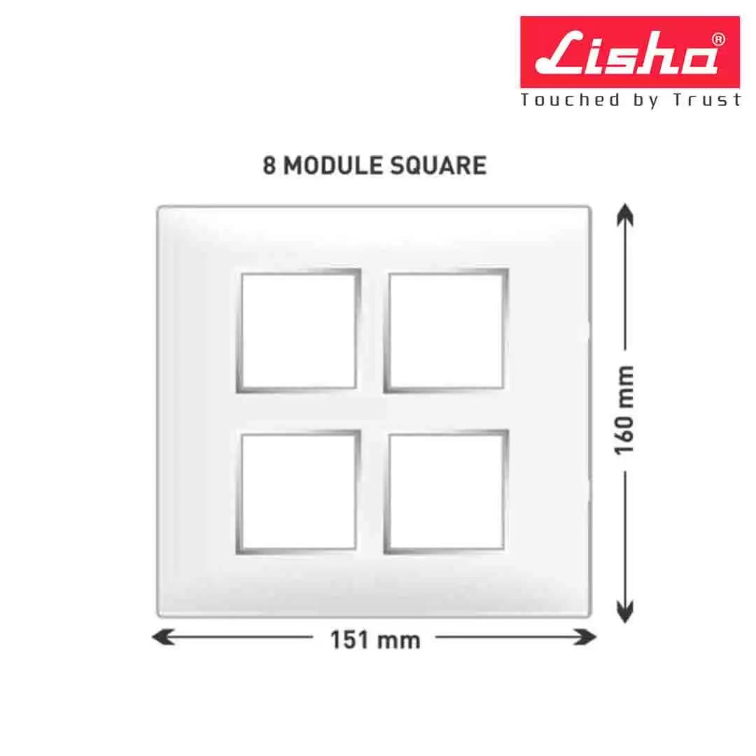 Lisha Platina Cover Plates With Support Frames 8 M Sq Black Oak