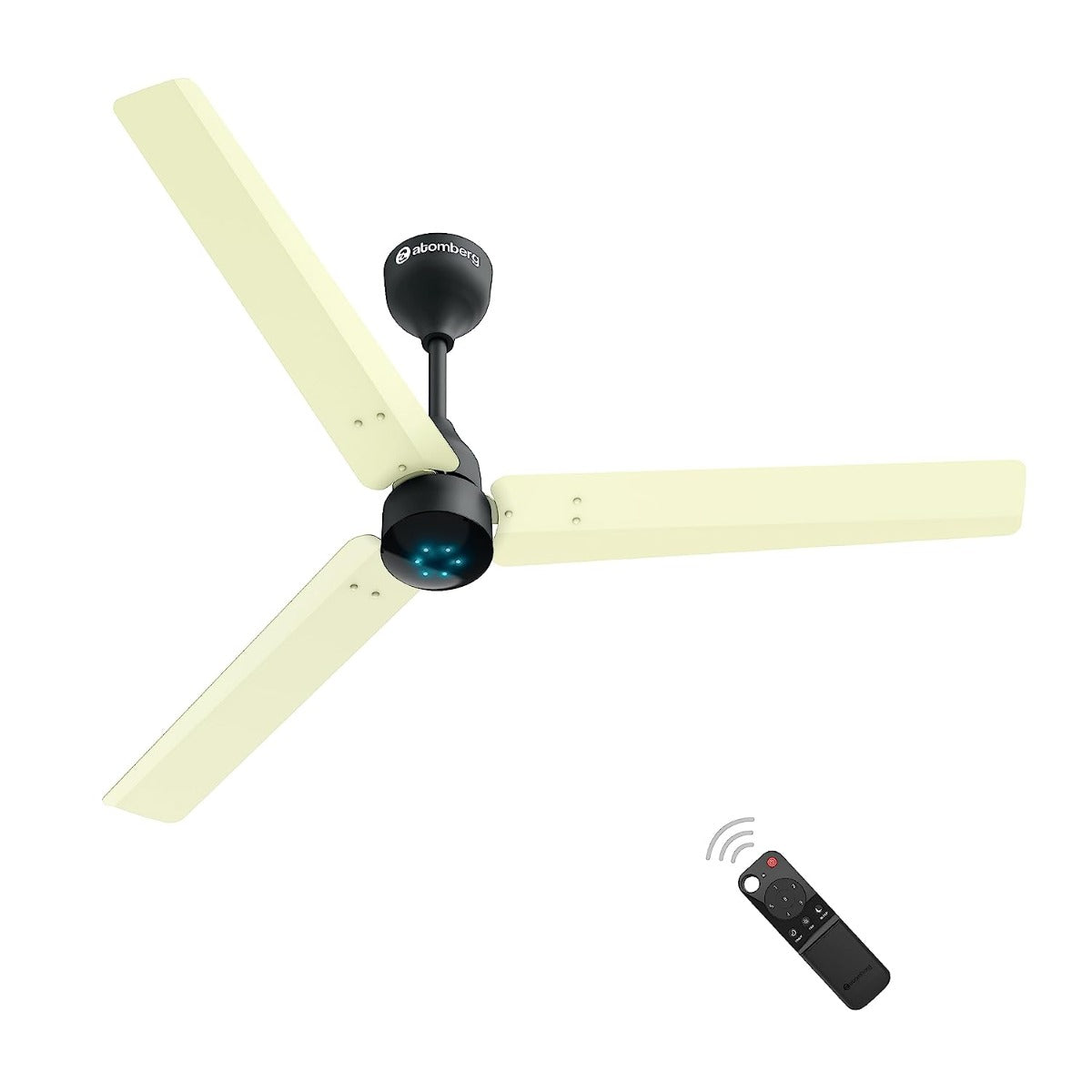 Atomberg Renesa Matt Finish Ceiling Fan BLDC 1200mm  Ivory & Black