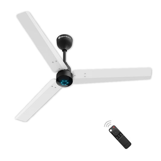 Atomberg Renesa Matt Finish Ceiling Fan BLDC 1200mm  Whita & Black