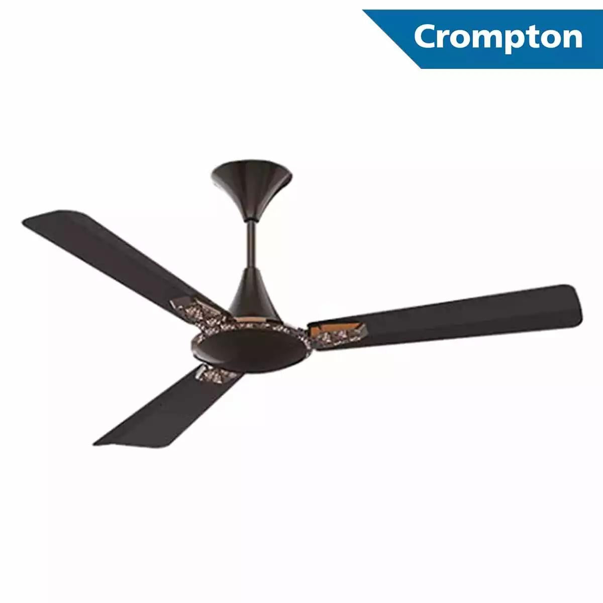 Crompton Premium Ceiling Fans Auro 2.0 Designer Antidust 2D Bakers Brown Bronze 1200 mm