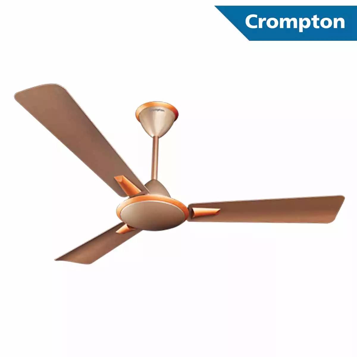 Crompton Celling Fan Greaves Aura Prime 1200mm buter scotch brown