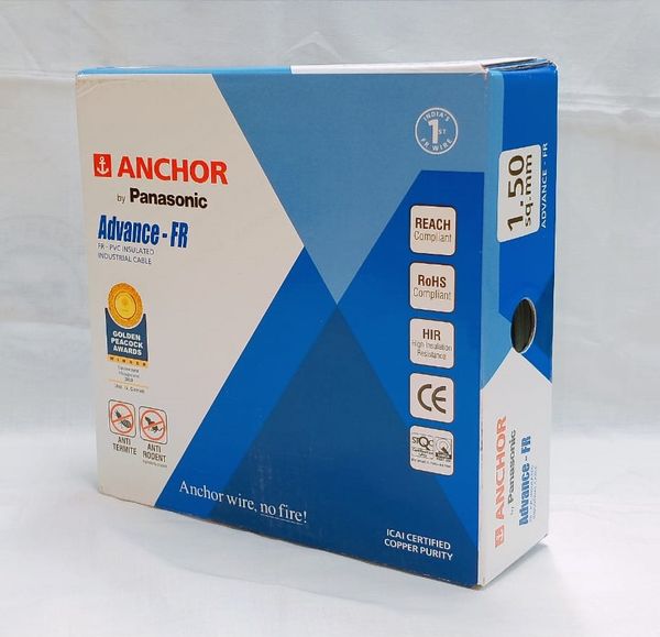 Anchor Nemo Advance FR Wires 1 Sqmm Blue 45 Mtrs