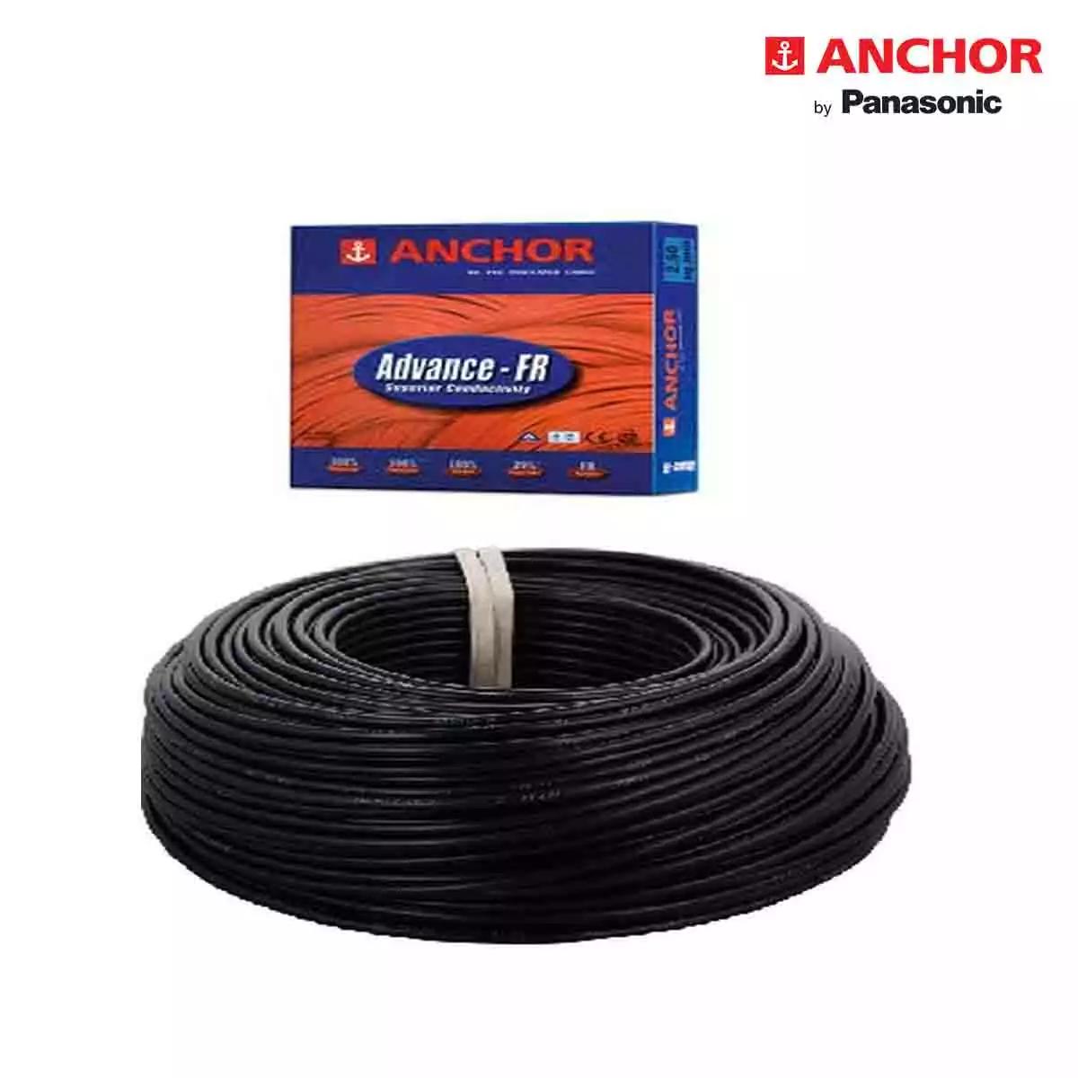 Anchor ADVANCE FR Wires 1 Sqmm Black 90 Mtrs